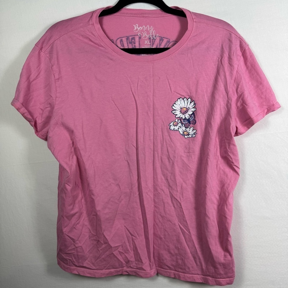 Benny & Belle Pink Floral Women's Top Size XL